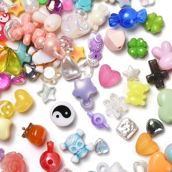 PandaHall Plating Acrylic Beads, Mixed Shapes, Mixed Color, 7~18x7~27x4~12mm, Hole: 1.2~4mm Acrylic Mixed Shapes Multicolor
PandaHall Plating Acrylic Beads, Mixed Shapes, Mixed Color, 7~18x7~27x4~12mm, Hole: 1.2~4mm Acrylic Mixed Shapes Multicolor