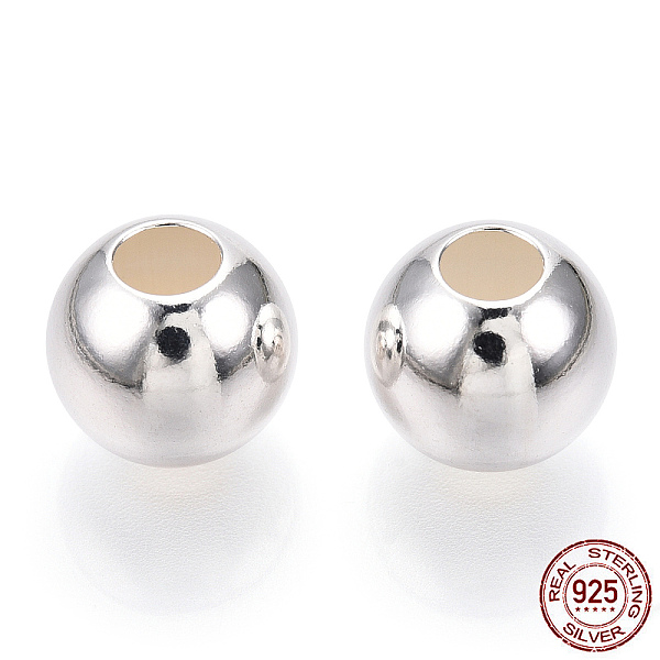 PandaHall 925 Sterling Silver Beads, Round, Silver, 10.5x9mm, Hole: 2.4mm Sterling Silver Round
PandaHall 925 Sterling Silver Beads, Round, Silver, 10.5x9mm, Hole: 2.4mm Sterling Silver Round