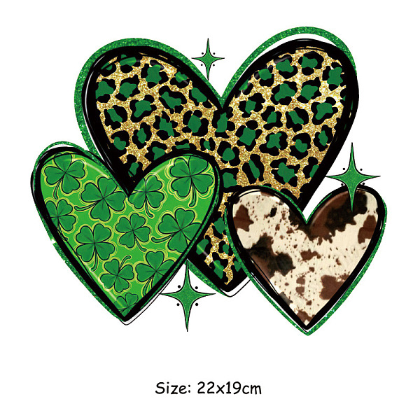 PandaHall Saint Patrick's Day Theme PET Sublimation Stickers, Heat Transfer Film, Iron on Vinyls, for Clothes Decoration, Heart, 190x220mm...
PandaHall Saint Patrick's Day Theme PET Sublimation Stickers, Heat Transfer Film, Iron on Vinyls, for Clothes Decoration, Heart, 190x220mm...