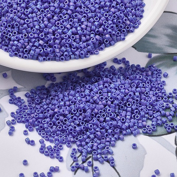 PandaHall MIYUKI Delica Beads Small, Cylinder, Japanese Seed Beads, 15/0, (DBS1597) Matte Opaque Cyan Blue AB, 1.1x1.3mm, Hole: 0.7mm, about...
PandaHall MIYUKI Delica Beads Small, Cylinder, Japanese Seed Beads, 15/0, (DBS1597) Matte Opaque Cyan Blue AB, 1.1x1.3mm, Hole: 0.7mm, about...