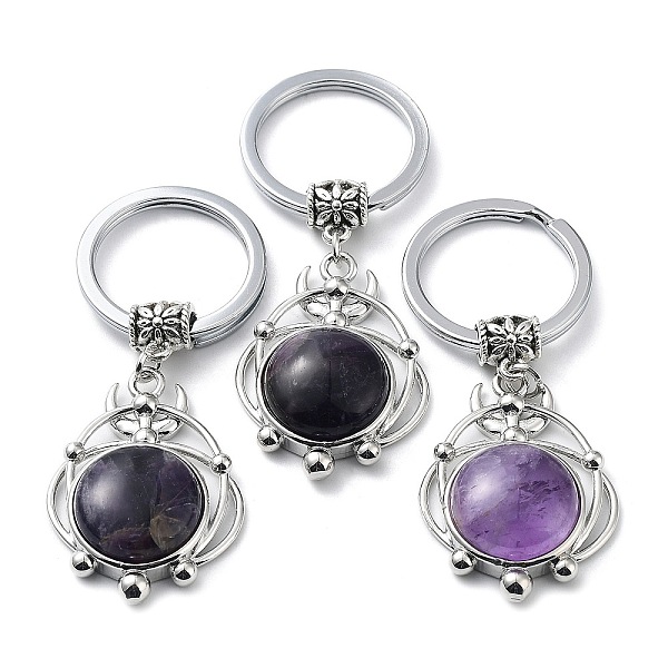 PandaHall Natural Amethyst Keychain, with Plating Brass Pendant and Iron Rings, Lead Free & Cadmium Free, 6.6cm Amethyst Others
PandaHall Natural Amethyst Keychain, with Plating Brass Pendant and Iron Rings, Lead Free & Cadmium Free, 6.6cm Amethyst Others