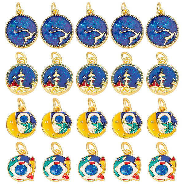 PandaHall SUNNYCLUE 20Pcs 4 Style Alloy Enamel Pendants, Cadmium Free & Lead Free, with Glitter Powder and Jump Rings, Matte Gold Color..., Multicolor
PandaHall SUNNYCLUE 20Pcs 4 Style Alloy Enamel Pendants, Cadmium Free & Lead Free, with Glitter Powder and Jump Rings, Matte Gold Color..., Multicolor