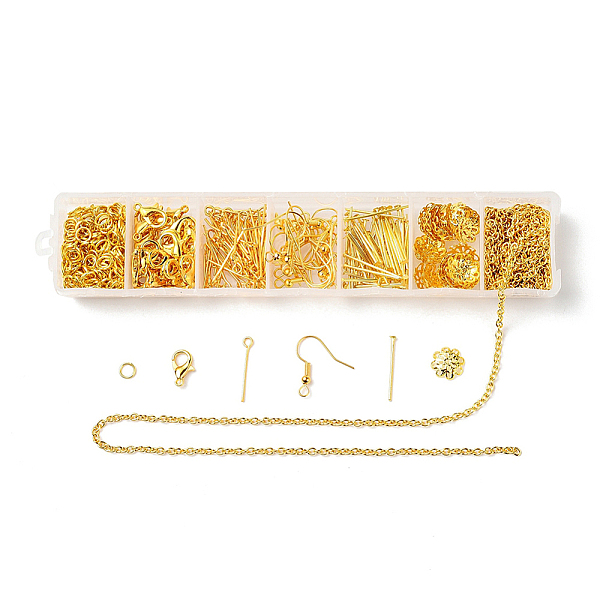 PandaHall DIY Necklace Making Kits, 30Pcs Zinc Alloy Lobster Claw Clasps, 390Pcs Iron Jump Rings & Eye Pins & Earring Hooks & Flat Head Pins...
PandaHall DIY Necklace Making Kits, 30Pcs Zinc Alloy Lobster Claw Clasps, 390Pcs Iron Jump Rings & Eye Pins & Earring Hooks & Flat Head Pins...