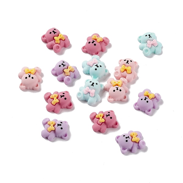 PandaHall Bear with Bowknot Opaque Resin Cabochons, Mixed Color, 13.5~14x12.5x6mm Resin Bear Multicolor
PandaHall Bear with Bowknot Opaque Resin Cabochons, Mixed Color, 13.5~14x12.5x6mm Resin Bear Multicolor