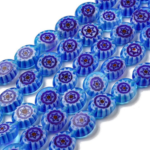 PandaHall Handmade Lampwork Beads Strands, Oval, Dodger Blue, 10~13.5x9~10.5x3~4.5mm, Hole: 0.6mm, about 34pcs/strand, 15.35~15.75 inch...
PandaHall Handmade Lampwork Beads Strands, Oval, Dodger Blue, 10~13.5x9~10.5x3~4.5mm, Hole: 0.6mm, about 34pcs/strand, 15.35~15.75 inch...