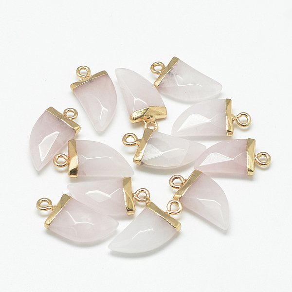 PandaHall Natural Rose Quartz Pointed Pendants, with Brass Findings, Faceted, Tusk Shape, Golden, Misty Rose, 21x11x5.5mm, Hole: 2mm Rose..., Red
PandaHall Natural Rose Quartz Pointed Pendants, with Brass Findings, Faceted, Tusk Shape, Golden, Misty Rose, 21x11x5.5mm, Hole: 2mm Rose..., Red