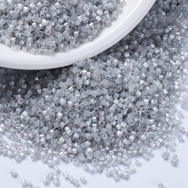 PandaHall MIYUKI Delica Beads, Cylinder, Japanese Seed Beads, 11/0, (DB1871) Silk Inside Dyed Smoke Gray AB, 1.3x1.6mm, Hole: 0.8mm, about...
PandaHall MIYUKI Delica Beads, Cylinder, Japanese Seed Beads, 11/0, (DB1871) Silk Inside Dyed Smoke Gray AB, 1.3x1.6mm, Hole: 0.8mm, about...