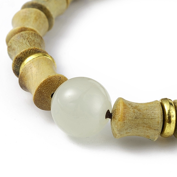 PandaHall Green Sandalwood Column Beaded Stretch Bracelet for Women, Dark Khaki, Inner Diameter: 2-1/2 inch(6.2cm) Wood
PandaHall Green Sandalwood Column Beaded Stretch Bracelet for Women, Dark Khaki, Inner Diameter: 2-1/2 inch(6.2cm) Wood