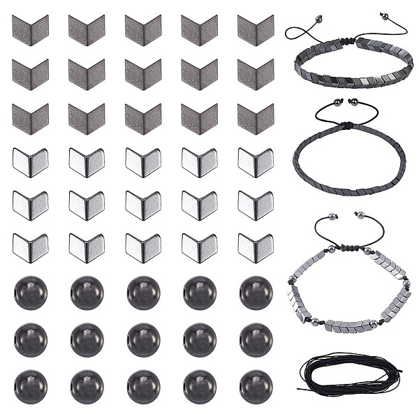 PandaHall Kissitty Synthetic Hematite Beads Energy Bracelet DIY Making Kit, Including Arrow & Round Non-magnetic Synthetic Hematite Beads..., Black
PandaHall Kissitty Synthetic Hematite Beads Energy Bracelet DIY Making Kit, Including Arrow & Round Non-magnetic Synthetic Hematite Beads..., Black