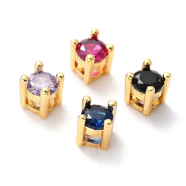 PandaHall Brass inlaid Cubic Zirconia Slide Charms, Real 18K Gold Plated, Flat Round, Mixed Color, 4.5x4.5x5mm, Hole: 1x1.5mm Brass+Cubic..., Multicolor
PandaHall Brass inlaid Cubic Zirconia Slide Charms, Real 18K Gold Plated, Flat Round, Mixed Color, 4.5x4.5x5mm, Hole: 1x1.5mm Brass+Cubic..., Multicolor