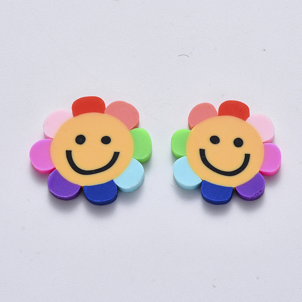 PandaHall Handmade Polymer Clay Cabochons, Sunflower, Colorful, 20~22.5x19.5~21x2mm, about 1000pcs/1000g Polymer Clay Flower
PandaHall Handmade Polymer Clay Cabochons, Sunflower, Colorful, 20~22.5x19.5~21x2mm, about 1000pcs/1000g Polymer Clay Flower