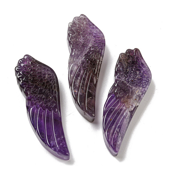 PandaHall Natural Amethyst Pendants, Carved Wing Charms, 56~59x19~22x7~10.5mm, Hole: 1.3mm Amethyst Wing
PandaHall Natural Amethyst Pendants, Carved Wing Charms, 56~59x19~22x7~10.5mm, Hole: 1.3mm Amethyst Wing