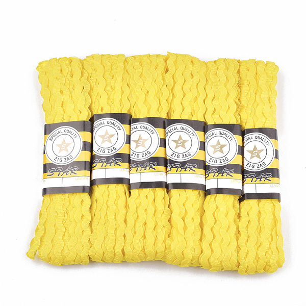 PandaHall Polypropylene Fiber Ribbons, Wave Shape, Yellow, 7~8mm, 15yard/bundle, 6bundles/bag Polypropylene None Yellow
PandaHall Polypropylene Fiber Ribbons, Wave Shape, Yellow, 7~8mm, 15yard/bundle, 6bundles/bag Polypropylene None Yellow