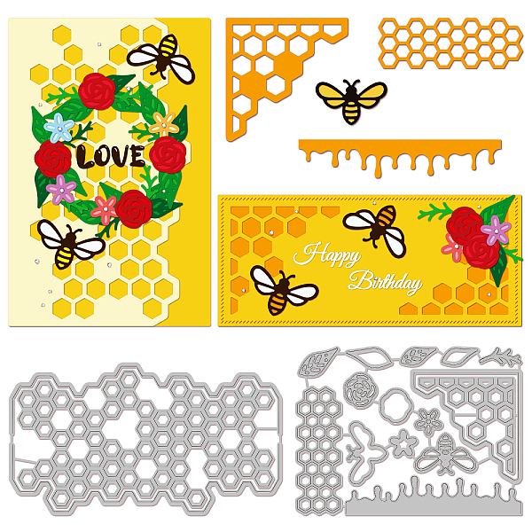 PandaHall GLOBLELAND 2Set 15Pcs Beehive Corners Cutting Dies for DIY Scrapbooking Metal Bee Beehive Lace Corners Die Cuts Embossing Stencils...
PandaHall GLOBLELAND 2Set 15Pcs Beehive Corners Cutting Dies for DIY Scrapbooking Metal Bee Beehive Lace Corners Die Cuts Embossing Stencils...