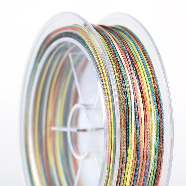 PandaHall Gradient Color Nylon Thread, Chinese Knotting Cord, Segment Dyed, for Bracelet Necklace Making, Lemon Chiffon, 0.8mm, about 27.34...
PandaHall Gradient Color Nylon Thread, Chinese Knotting Cord, Segment Dyed, for Bracelet Necklace Making, Lemon Chiffon, 0.8mm, about 27.34...