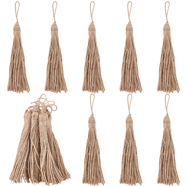 PandaHall Gorgecraft 10Pcs Natural Jute Style Tassel, Burlap Tassel, Craft Tassels for DIY Wood Bead Garland Tassels Embellishing Cords..., Orange
PandaHall Gorgecraft 10Pcs Natural Jute Style Tassel, Burlap Tassel, Craft Tassels for DIY Wood Bead Garland Tassels Embellishing Cords..., Orange