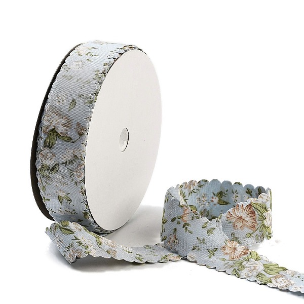 PandaHall 20 Yards Flower Printed Polyester Ribbon, Double Wavy Edged Ribbon for Gift Wrapping, Light Steel Blue, 1 inch(25mm), about 20.00...
PandaHall 20 Yards Flower Printed Polyester Ribbon, Double Wavy Edged Ribbon for Gift Wrapping, Light Steel Blue, 1 inch(25mm), about 20.00...