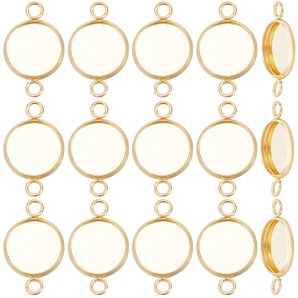 PandaHall Beebeecraft 1 Box 30Pcs Cabochon Connector Settings 18K Gold Plated Stainless Steel 12mm Bezel Connector Charms for DIY Jewelry...
PandaHall Beebeecraft 1 Box 30Pcs Cabochon Connector Settings 18K Gold Plated Stainless Steel 12mm Bezel Connector Charms for DIY Jewelry...