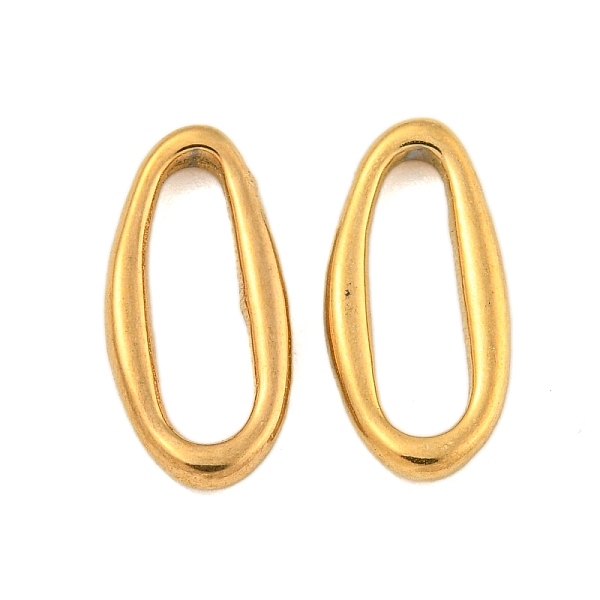 PandaHall 304 Stainless Steel Linking Rings, Irregular Oval, Golden, 14x6.5x2mm, Inner Diameter: 11x3mm 304 Stainless Steel Oval
PandaHall 304 Stainless Steel Linking Rings, Irregular Oval, Golden, 14x6.5x2mm, Inner Diameter: 11x3mm 304 Stainless Steel Oval