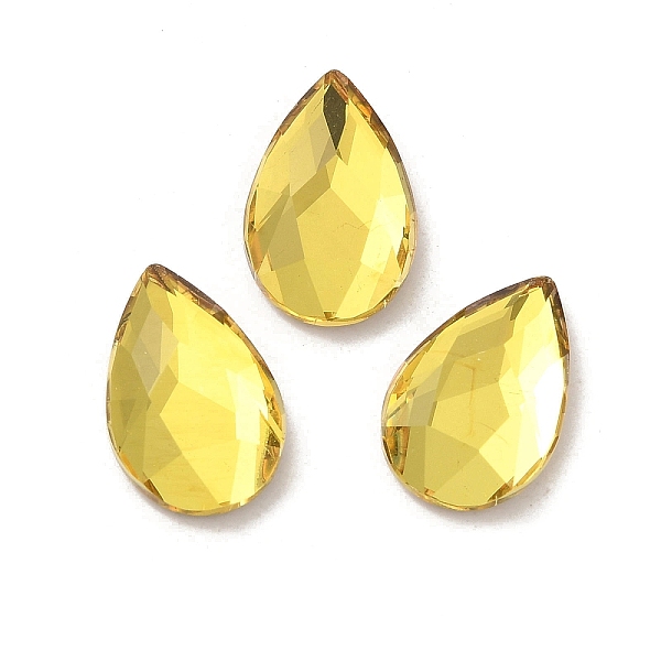 PandaHall Glass Rhinestone Cabochons, Flat Back & Back Plated, Faceted, Teardrop, Citrine, 14x9x3.5mm Glass Rhinestone Teardrop Orange
PandaHall Glass Rhinestone Cabochons, Flat Back & Back Plated, Faceted, Teardrop, Citrine, 14x9x3.5mm Glass Rhinestone Teardrop Orange