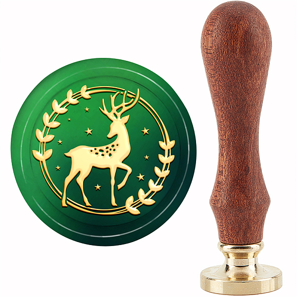 PandaHall CRASPIRE Wreath Wax Seal Stamp Deer Sealing Wax Stamps 30mm Retro Vintage Removable Brass Stamp Head with Wood Handle for Wedding...
PandaHall CRASPIRE Wreath Wax Seal Stamp Deer Sealing Wax Stamps 30mm Retro Vintage Removable Brass Stamp Head with Wood Handle for Wedding...