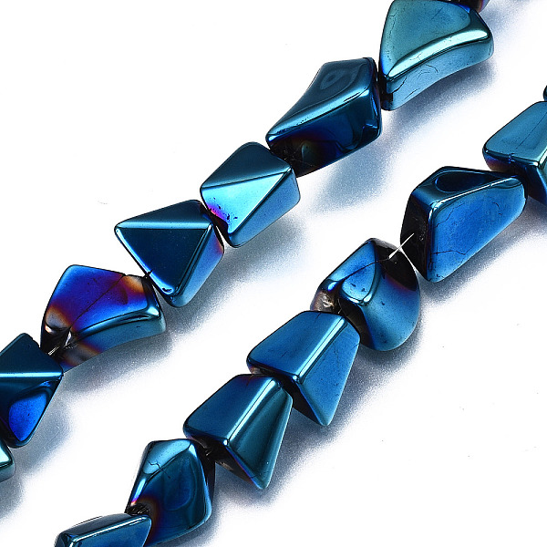 PandaHall Opaque Electroplate Glass Beads Strands, Nuggets, Marine Blue, 6.5~16.5x5.5~11.5x3.5~9.5mm, Hole: 1.2mm, about 61~70pcs/strand...
PandaHall Opaque Electroplate Glass Beads Strands, Nuggets, Marine Blue, 6.5~16.5x5.5~11.5x3.5~9.5mm, Hole: 1.2mm, about 61~70pcs/strand...