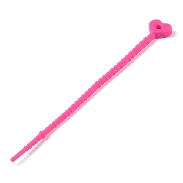 PandaHall Heart Shape Silicone Cable Zip Ties, Cord Organizer Strap, for Wire Management, Deep Pink, 128x13x4.5mm Silicone Heart
PandaHall Heart Shape Silicone Cable Zip Ties, Cord Organizer Strap, for Wire Management, Deep Pink, 128x13x4.5mm Silicone Heart