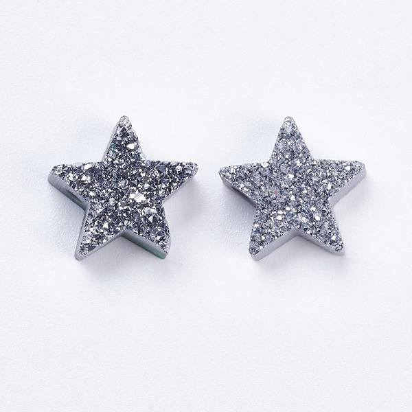 PandaHall Electroplate Natural Druzy Agate Beads, Dyed, Star, Silver Plated, 12~13x12~13x5~6mm, Hole: 2mm Druzy Agate Star Gray
PandaHall Electroplate Natural Druzy Agate Beads, Dyed, Star, Silver Plated, 12~13x12~13x5~6mm, Hole: 2mm Druzy Agate Star Gray