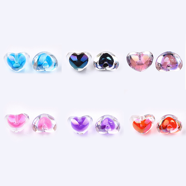 PandaHall Transparent Acrylic Beads, UV Plating & Rainbow, Bead in Bead, Half Drilled Beads, Heart, Mixed Color, 13.5x18x13.5mm, Half Hole..., Multicolor
PandaHall Transparent Acrylic Beads, UV Plating & Rainbow, Bead in Bead, Half Drilled Beads, Heart, Mixed Color, 13.5x18x13.5mm, Half Hole..., Multicolor