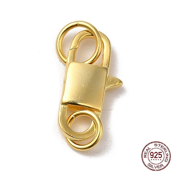 PandaHall 925 Sterling Silver Lobster Claw Clasps, Rectangle with 925 Stamp, Golden, 14.5x7x3mm Sterling Silver Rectangle
PandaHall 925 Sterling Silver Lobster Claw Clasps, Rectangle with 925 Stamp, Golden, 14.5x7x3mm Sterling Silver Rectangle