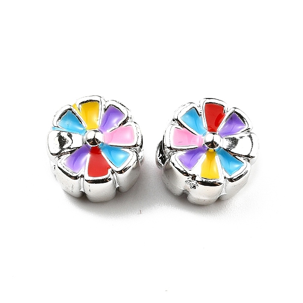 PandaHall CCB Plastic European Beads, Large Hole Beads, Enamel Style, Flat Round with Flower, Colorful, 10.5x8mm, Hole: 4mm Plastic Flat...
PandaHall CCB Plastic European Beads, Large Hole Beads, Enamel Style, Flat Round with Flower, Colorful, 10.5x8mm, Hole: 4mm Plastic Flat...