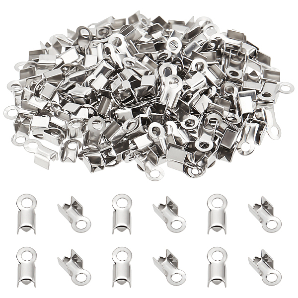 PandaHall 200 pcs 304 Stainless Steel Rectangle Fold Over Crimp Cord Ends Terminators End Tips, 8x4x4mm, Hole: 2mm 3x5mm inner diameter...
PandaHall 200 pcs 304 Stainless Steel Rectangle Fold Over Crimp Cord Ends Terminators End Tips, 8x4x4mm, Hole: 2mm 3x5mm inner diameter...