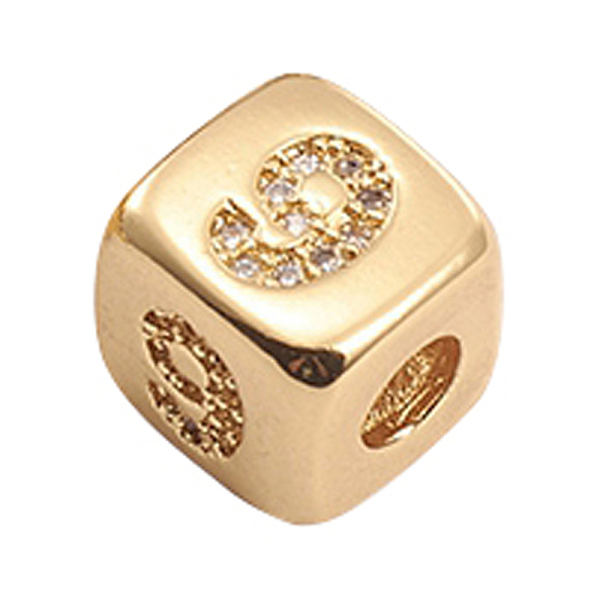PandaHall Brass Micro Pave Cubic Zirconia Beads, Cube with Number, Clear, Golden, Num.9, 8.5x8.5x8.5mm, Hole: 3.5mm Brass+Cubic Zirconia...
PandaHall Brass Micro Pave Cubic Zirconia Beads, Cube with Number, Clear, Golden, Num.9, 8.5x8.5x8.5mm, Hole: 3.5mm Brass+Cubic Zirconia...