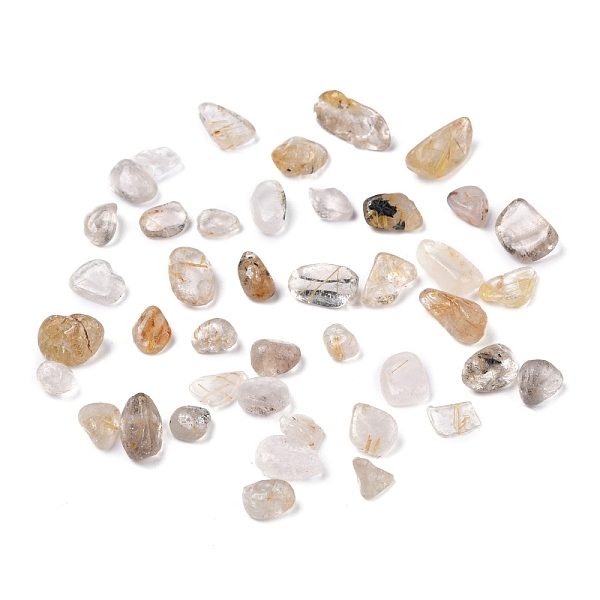 PandaHall Natural Gold Rutilated Quartz Beads, Tumbled Stone, No Hole/Undrilled, Chip, 4~14x4~7x2~5mm, about 227pcs/50g Rutilated Quartz...
PandaHall Natural Gold Rutilated Quartz Beads, Tumbled Stone, No Hole/Undrilled, Chip, 4~14x4~7x2~5mm, about 227pcs/50g Rutilated Quartz...