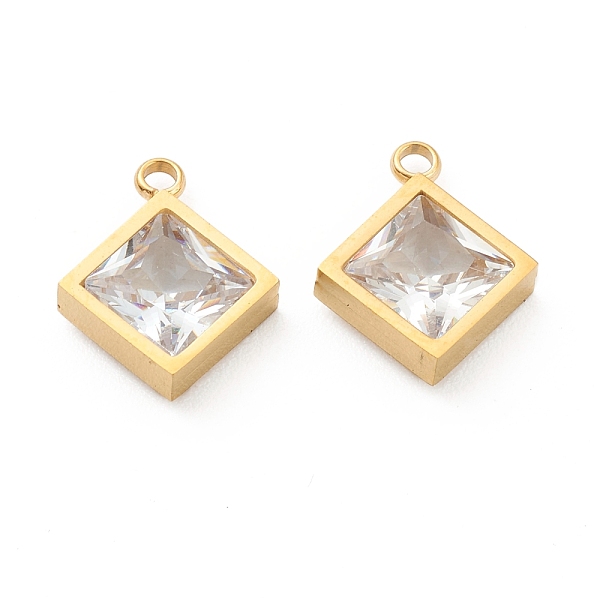 PandaHall 304 Stainless Steel Rhinestone Pendant, Rhombus, Crystal, Golden, 15x12x4mm, Hole: 1.8mm Stainless Steel+Rhinestone Rhombus Clear
PandaHall 304 Stainless Steel Rhinestone Pendant, Rhombus, Crystal, Golden, 15x12x4mm, Hole: 1.8mm Stainless Steel+Rhinestone Rhombus Clear