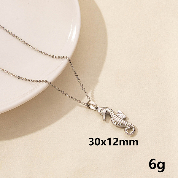 PandaHall Stylish Ocean Stainless Steel Sea Horse Pendant Necklace for Women Stainless Steel Sea Horse
PandaHall Stylish Ocean Stainless Steel Sea Horse Pendant Necklace for Women Stainless Steel Sea Horse