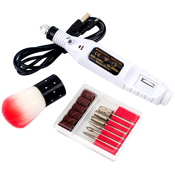 PandaHall Manicure Tools Kits, with Electric Manicure Grinding Burnishing Machine Set, Nail Brush Dust, Mixed Color, 15.8x2cm Metal..., Multicolor
PandaHall Manicure Tools Kits, with Electric Manicure Grinding Burnishing Machine Set, Nail Brush Dust, Mixed Color, 15.8x2cm Metal..., Multicolor