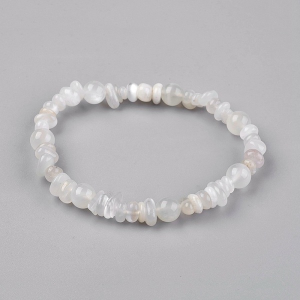 PandaHall Stretch Bracelets, with Natural White Moonstone Beads, 2-3/8 inch(6.2cm) White Moonstone
PandaHall Stretch Bracelets, with Natural White Moonstone Beads, 2-3/8 inch(6.2cm) White Moonstone