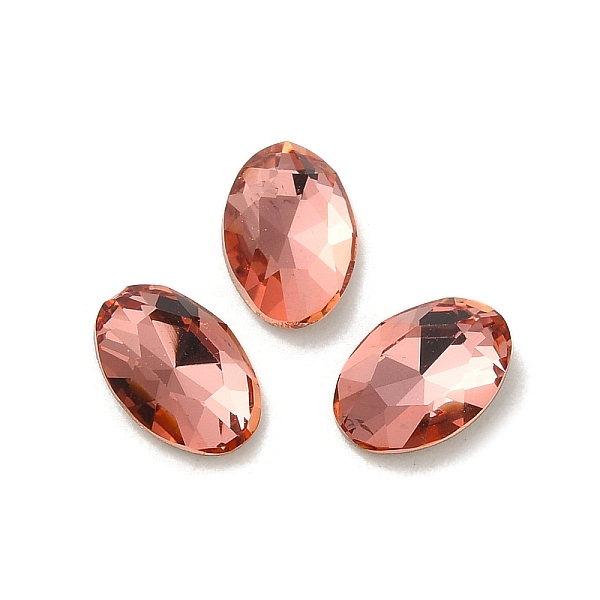 PandaHall Glass Rhinestone Cabochons, Point Back & Back Plated, Faceted, Oval, Padparadscha, 8x5.5x2.5mm Glass Rhinestone Oval Red
PandaHall Glass Rhinestone Cabochons, Point Back & Back Plated, Faceted, Oval, Padparadscha, 8x5.5x2.5mm Glass Rhinestone Oval Red
