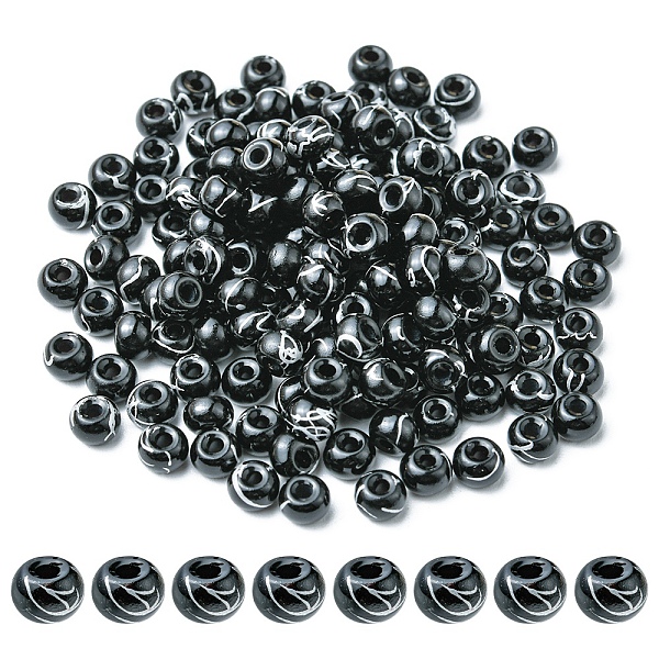 PandaHall 6/0 Opaque Glass Seed Beads, Round Hole, Rondelle, Black, 4~4.5x3~4mm, Hole: 0.8~1.5mm, 10g/box Glass Rondelle Black
PandaHall 6/0 Opaque Glass Seed Beads, Round Hole, Rondelle, Black, 4~4.5x3~4mm, Hole: 0.8~1.5mm, 10g/box Glass Rondelle Black