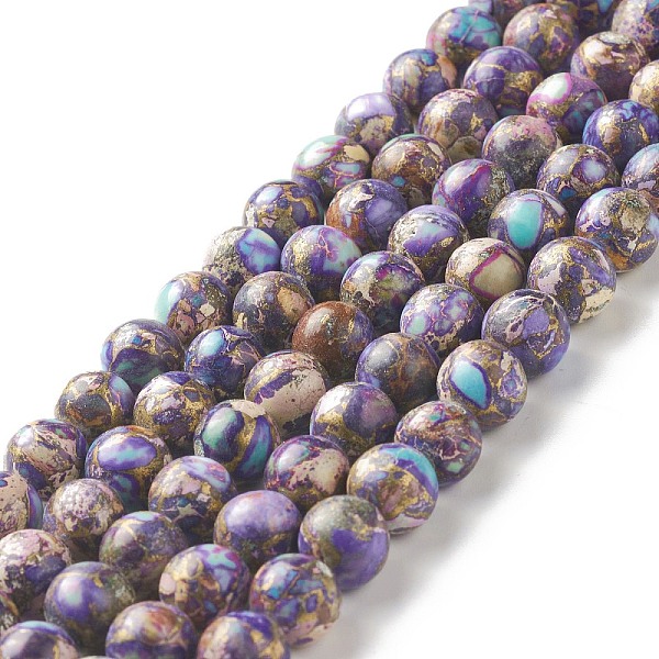 PandaHall Natural Imperial Jasper Beads Strands, Dyed, Round, Purple, 8~8.5mm, Hole: 1~1.2mm, about 47~48pcs/strand, 15.16 inch(38.5cm)...
PandaHall Natural Imperial Jasper Beads Strands, Dyed, Round, Purple, 8~8.5mm, Hole: 1~1.2mm, about 47~48pcs/strand, 15.16 inch(38.5cm)...
