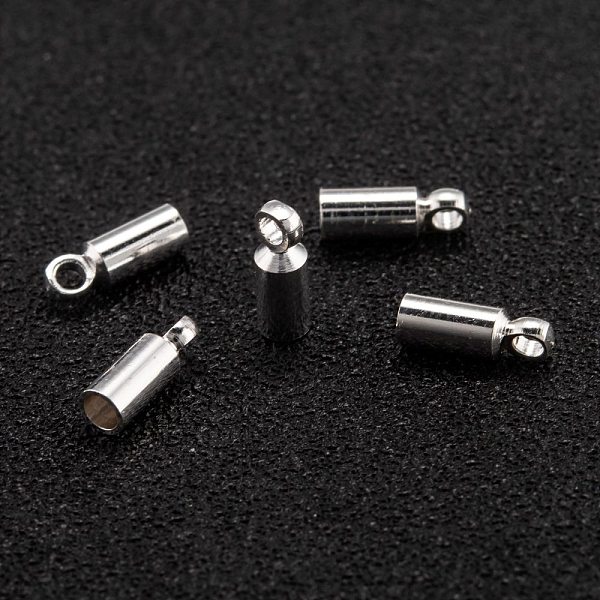 PandaHall Brass Cord Ends, Long-Lasting Plated, 925 Sterling Silver Plated, 8x2.5mm, Hole: 1.5mm, Inner Diameter: 2mm Brass
PandaHall Brass Cord Ends, Long-Lasting Plated, 925 Sterling Silver Plated, 8x2.5mm, Hole: 1.5mm, Inner Diameter: 2mm Brass