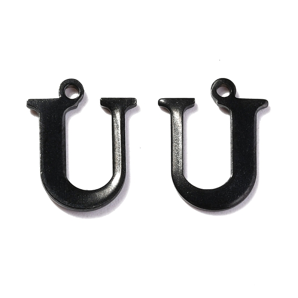PandaHall 304 Stainless Steel Alphabet Charms, Electrophoresis Black, Letter.U, 12x9.5x1mm, Hole: 1mm 304 Stainless Steel Letter U
PandaHall 304 Stainless Steel Alphabet Charms, Electrophoresis Black, Letter.U, 12x9.5x1mm, Hole: 1mm 304 Stainless Steel Letter U