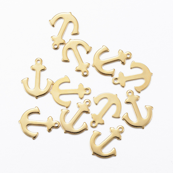 PandaHall 201 Stainless Steel Pendants, Anchor, Golden, 16x13x1mm, Hole: 1mm 201 Stainless Steel Anchor & Helm
PandaHall 201 Stainless Steel Pendants, Anchor, Golden, 16x13x1mm, Hole: 1mm 201 Stainless Steel Anchor & Helm