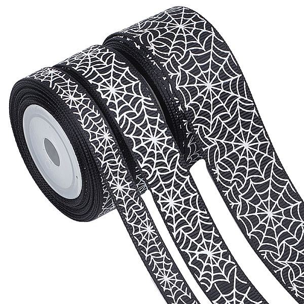 PandaHall GORGECRAFT 15Yards Halloween Wired Edge Ribbon 9/16/25mm Wide Spider Web Lace Ribbon Black Printed Polyester Grosgrain Striped...
PandaHall GORGECRAFT 15Yards Halloween Wired Edge Ribbon 9/16/25mm Wide Spider Web Lace Ribbon Black Printed Polyester Grosgrain Striped...