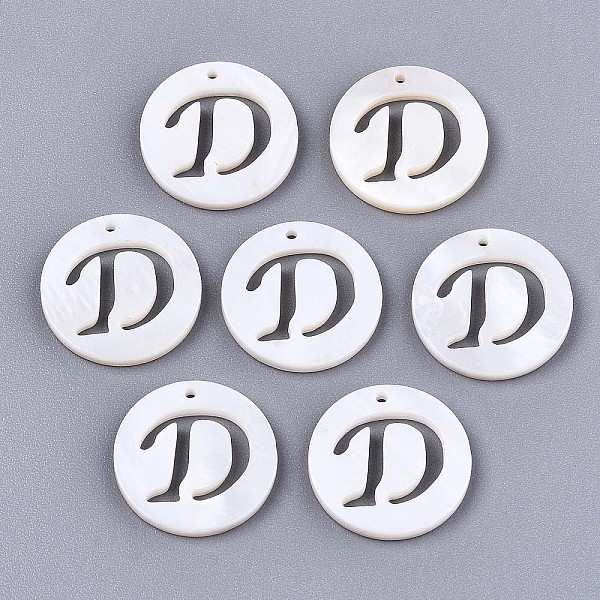 PandaHall Natural Freshwater Shell Charms, Flat Round with Hollow Out Letter, Letter.D, 14.5x1.5mm, Hole: 0.9mm Freshwater Shell Letter D
PandaHall Natural Freshwater Shell Charms, Flat Round with Hollow Out Letter, Letter.D, 14.5x1.5mm, Hole: 0.9mm Freshwater Shell Letter D