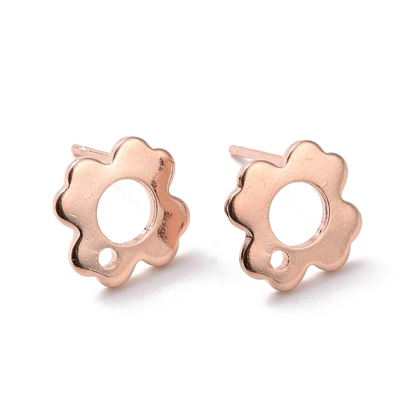 PandaHall 201 Stainless Steel Stud Earring Findings, with Hole and 316 Stainless Steel Pin, Flower, Real Rose Gold Plated, 10x10mm, Hole...
PandaHall 201 Stainless Steel Stud Earring Findings, with Hole and 316 Stainless Steel Pin, Flower, Real Rose Gold Plated, 10x10mm, Hole...