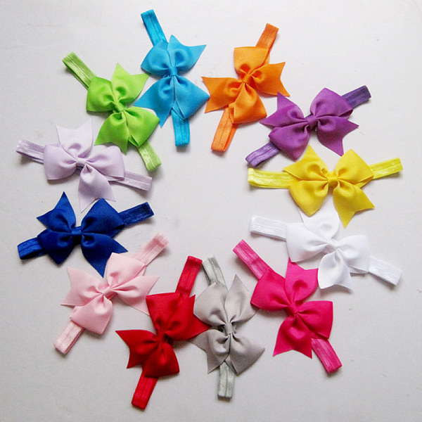 PandaHall Elastic Baby Headbands, Bows for Girls, Cloth, Mixed Color, 110mm Cloth Multicolor
PandaHall Elastic Baby Headbands, Bows for Girls, Cloth, Mixed Color, 110mm Cloth Multicolor
