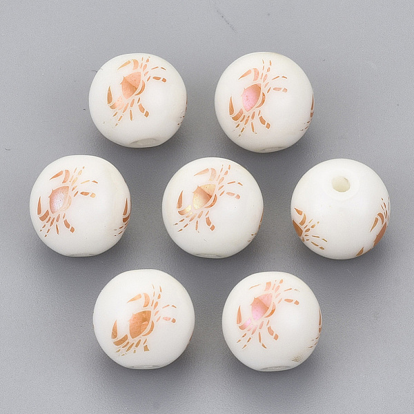 PandaHall Electroplate Glass Beads, Round with Constellations Pattern, Rose Gold Plated, Cancer, 10mm, Hole: 1.2mm Glass Cancer
PandaHall Electroplate Glass Beads, Round with Constellations Pattern, Rose Gold Plated, Cancer, 10mm, Hole: 1.2mm Glass Cancer