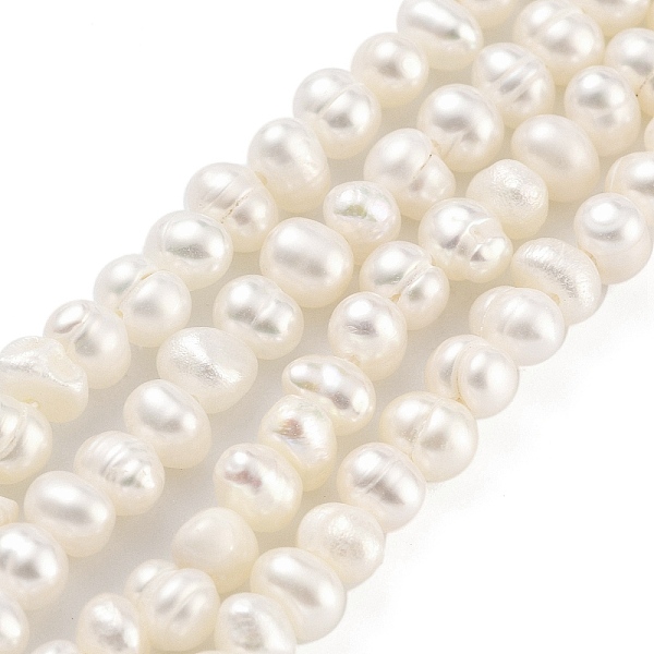 PandaHall Natural Cultured Freshwater Pearl Beads Strands, Potato, Floral White, 3.8~4.2mm, Hole: 0.6mm, about 43pcs/strand, 6.50 inch...
PandaHall Natural Cultured Freshwater Pearl Beads Strands, Potato, Floral White, 3.8~4.2mm, Hole: 0.6mm, about 43pcs/strand, 6.50 inch...